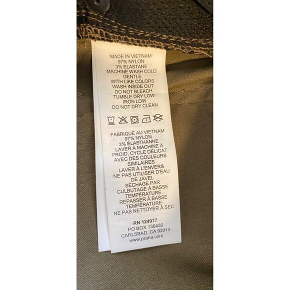 Prana Mens Shorts Slate Green 28” Waist Stretch Slim Fit Mountain Print NEW NWT - Picture 12 of 15